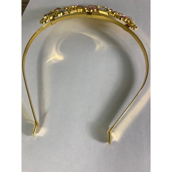 Disney Princess Gold Tiara for Kids Girls Rhinestone Crown Costume Accessory - Picture 7 of 10